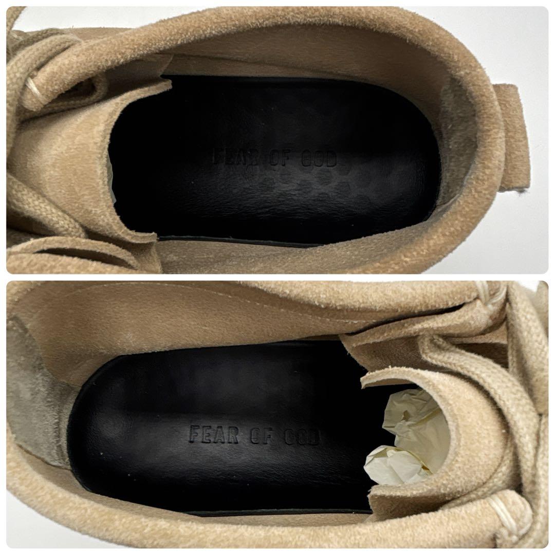 美品 FEAR OF GOD ベージュ スエード ワラビーモカシン シューズ希少