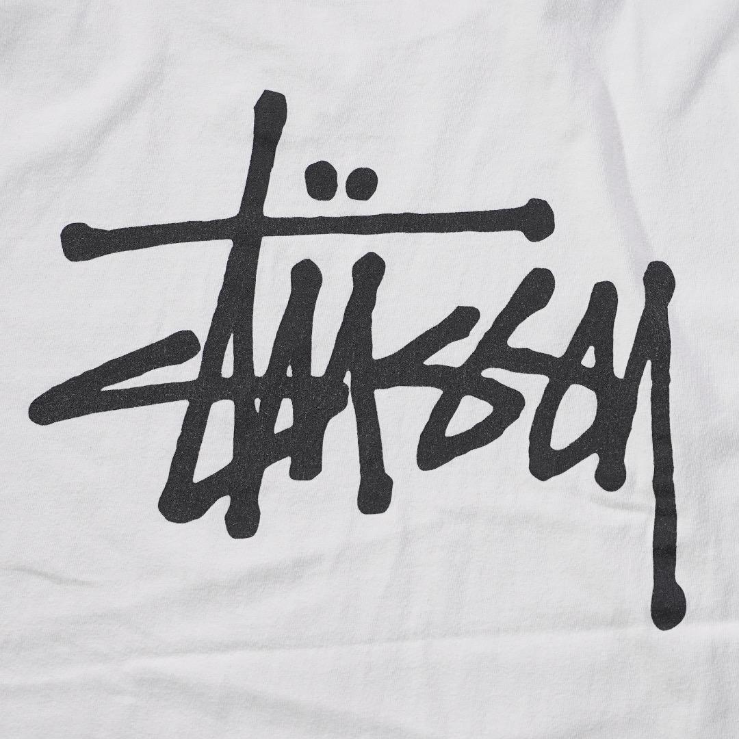 STUSSY ステューシー Tシャツ 古着 00s ショーン M 白 19505