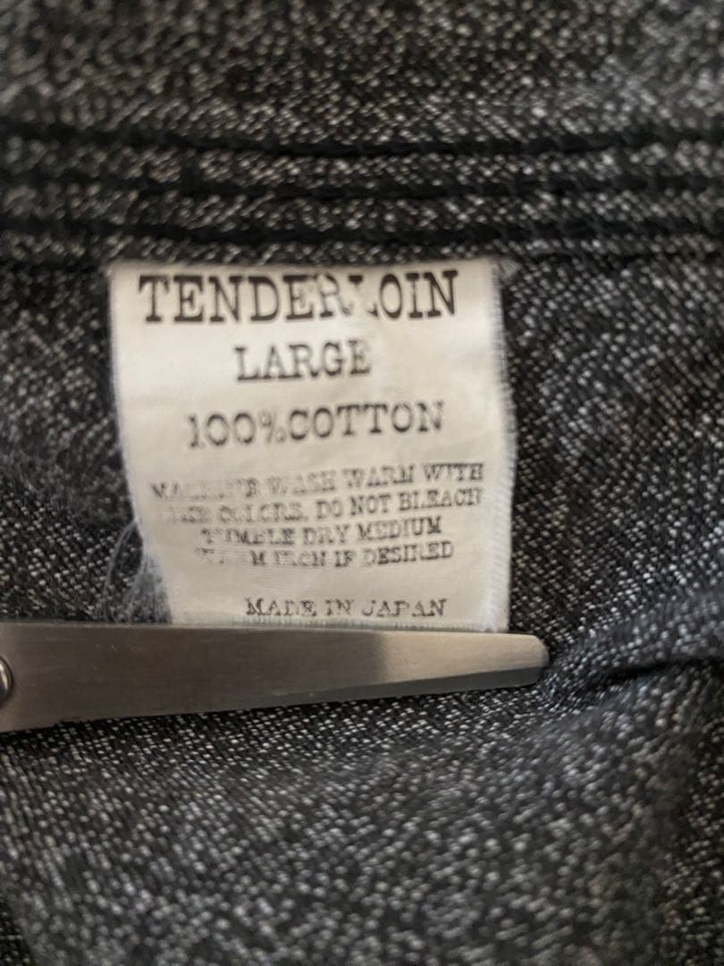TENDERLOIN ワークシャツジャケット 霜降り テンダーロイン Lサイズ