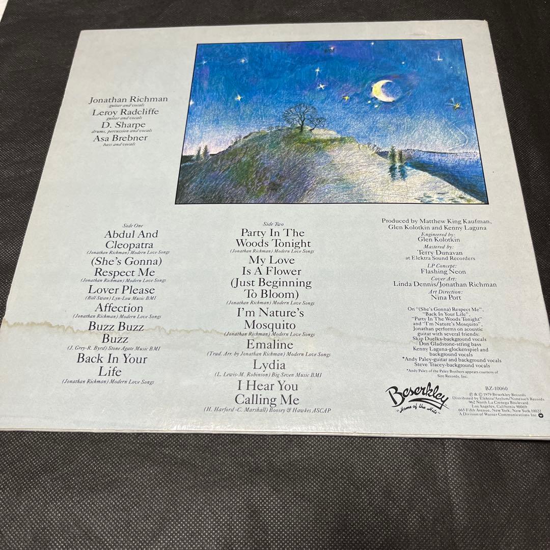 プロモ盤　Jonathan Richman Back In Your Life