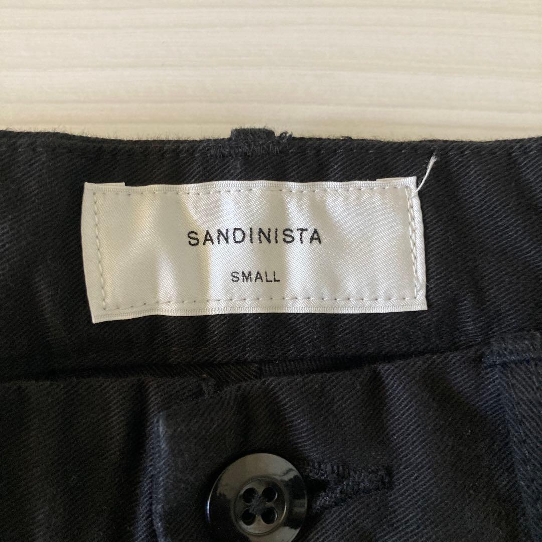SANDINISTA テーパード　ブラックパンツ SMALL