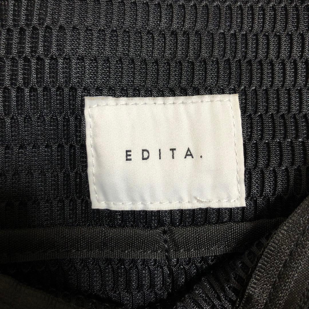 EDITA エディータ ボディバッグ マザーズバッグ メッシュ L ブラック 黒