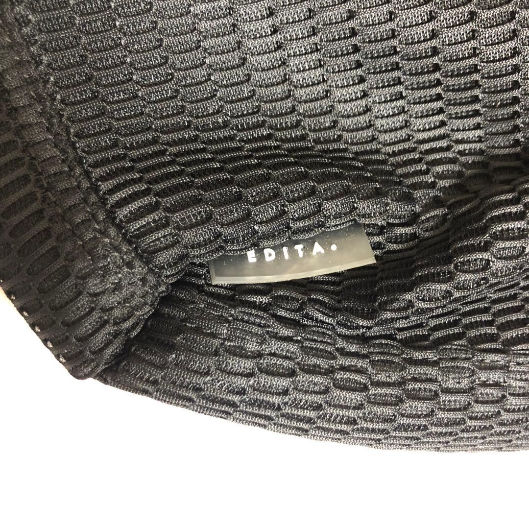 EDITA エディータ ボディバッグ マザーズバッグ メッシュ L ブラック 黒