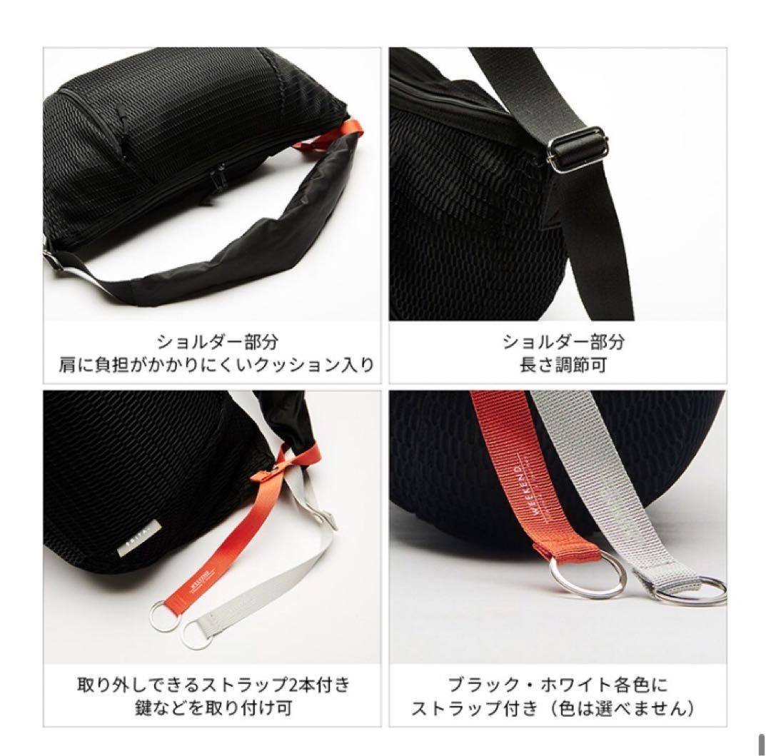 EDITA エディータ ボディバッグ マザーズバッグ メッシュ L ブラック 黒