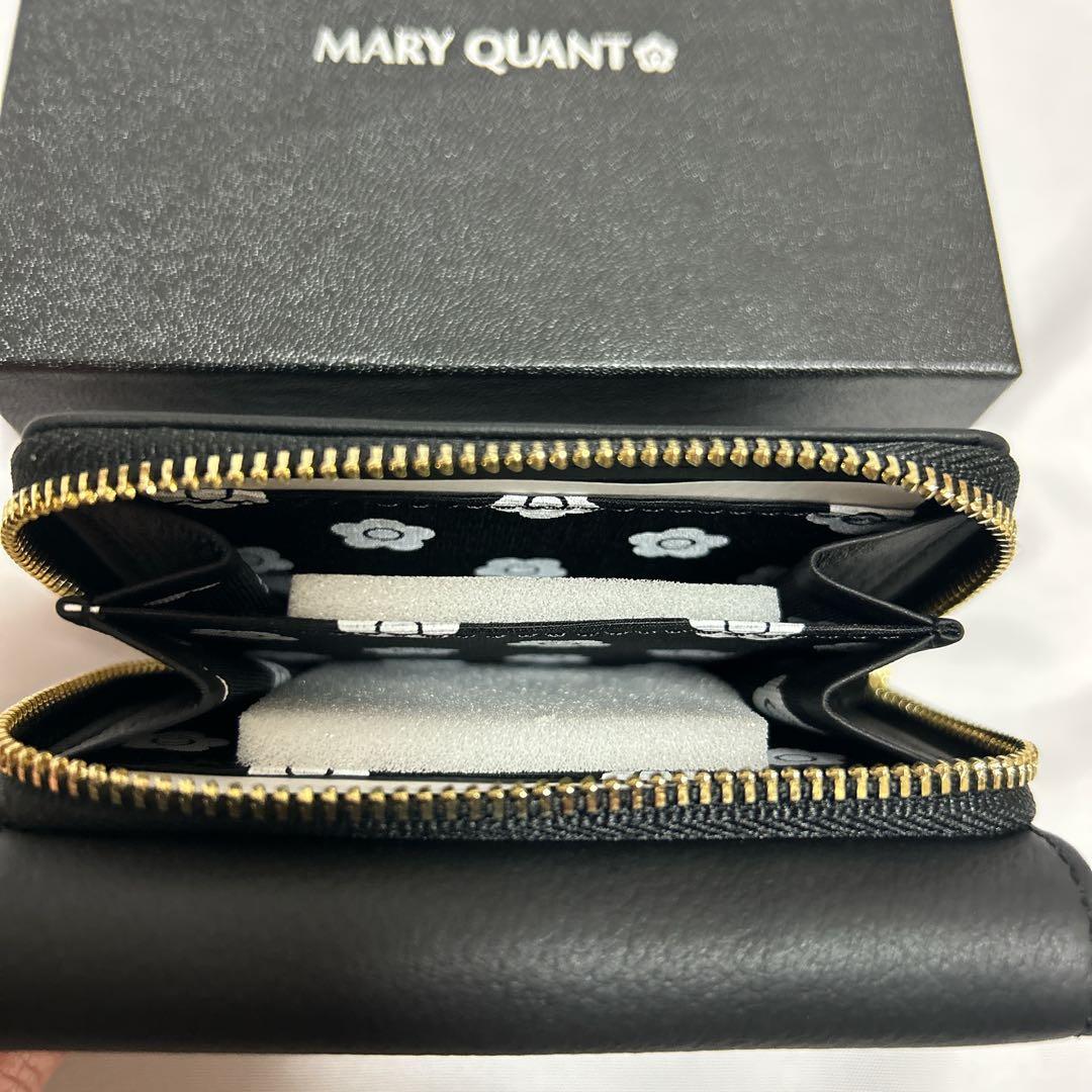 新品 MARY QUANT ハートフロート ミニウォレット ミニ財布 折り財布