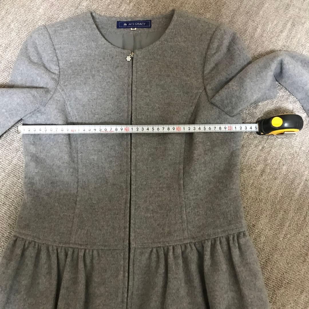 サファイア 　M'S GRACY グレー ロングコート 38
