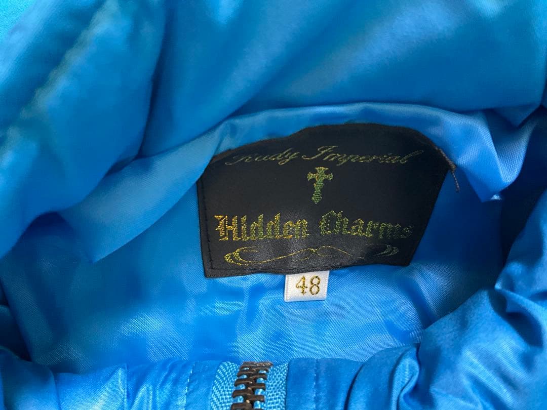 00s⭐️y2k ⭐️お兄系⭐️Hidden Charms⭐️おしゃれジャンバー⭐️ブルー