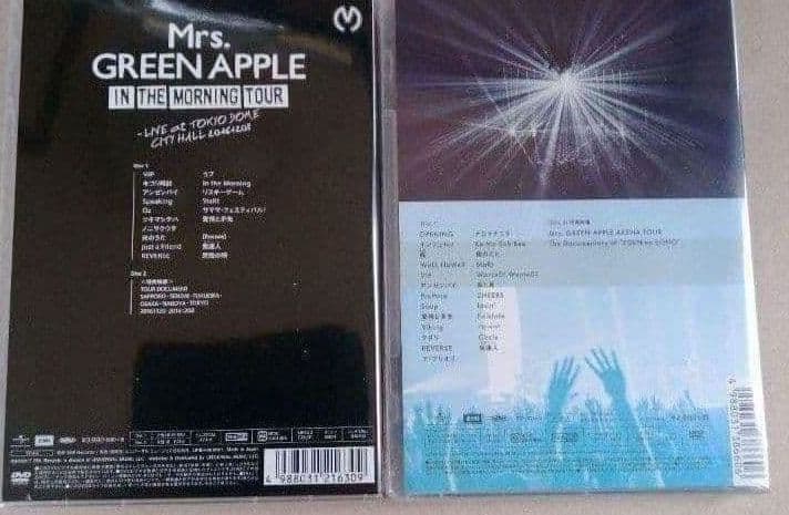 新品未開封 Mrs. GREEN APPLE 2作品 DVD