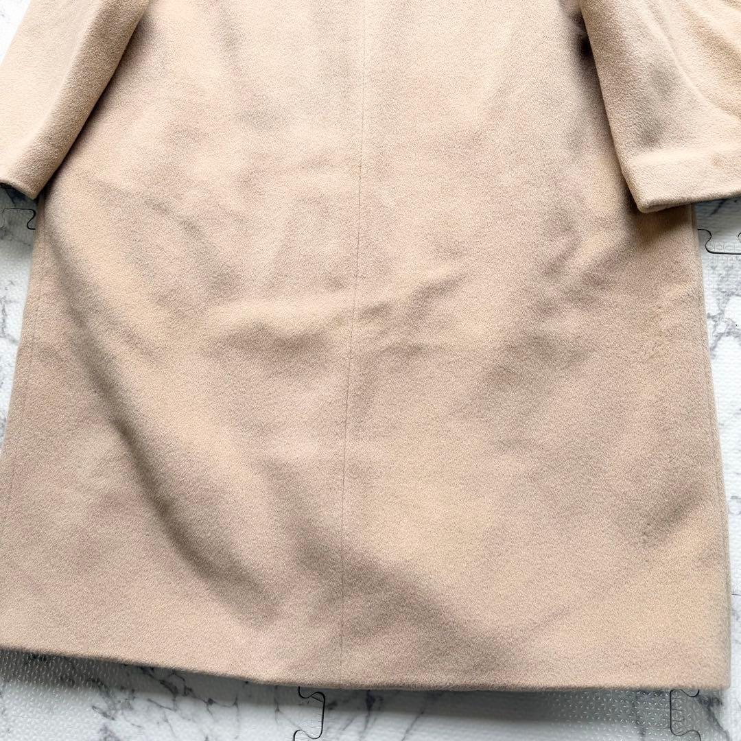MaxMara マックスマーラ ウール ロングコート 銀タグ ベージュ 38