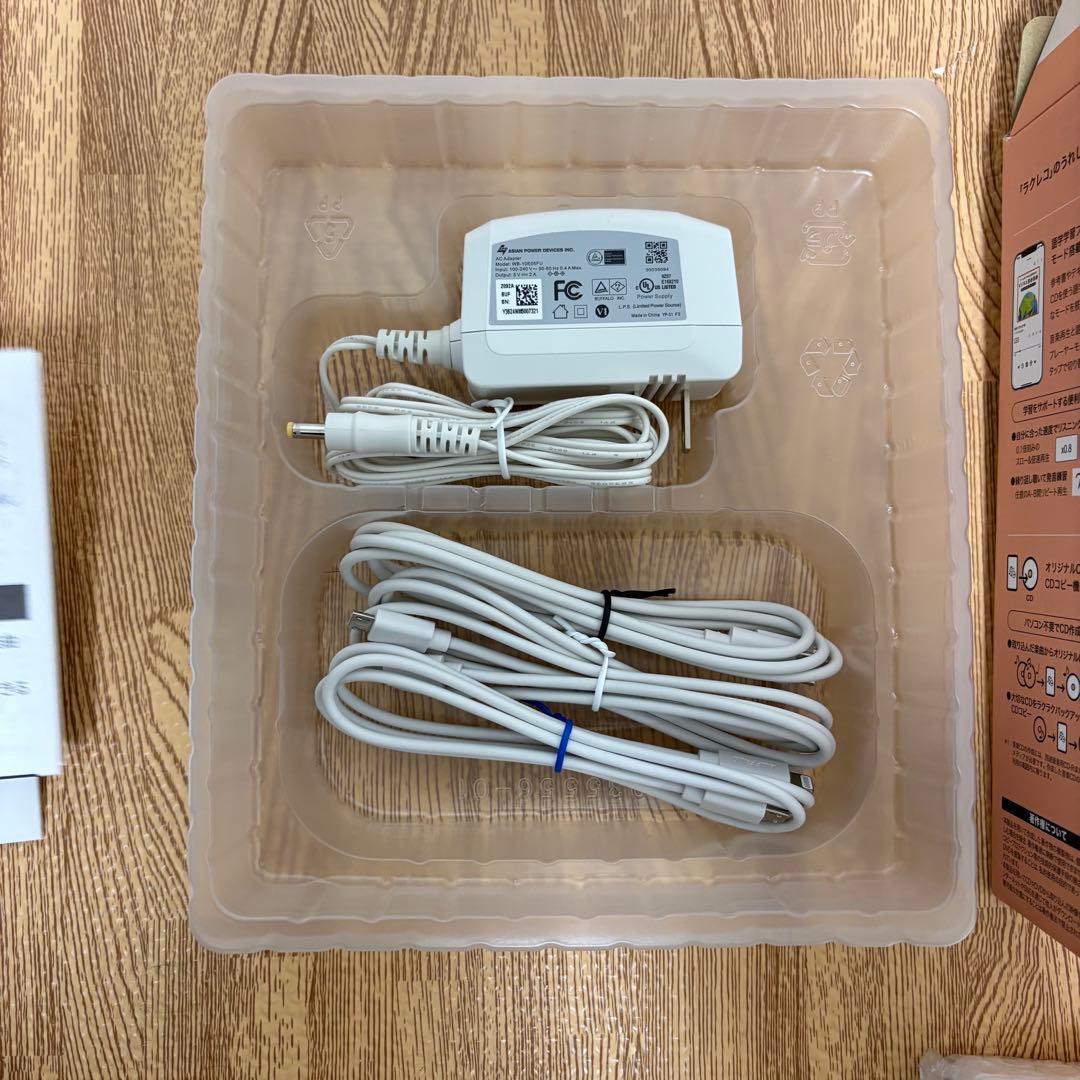 美品 バッファロー スマートフォン用 CDレコーダー ラクレコ RR-C1-WH