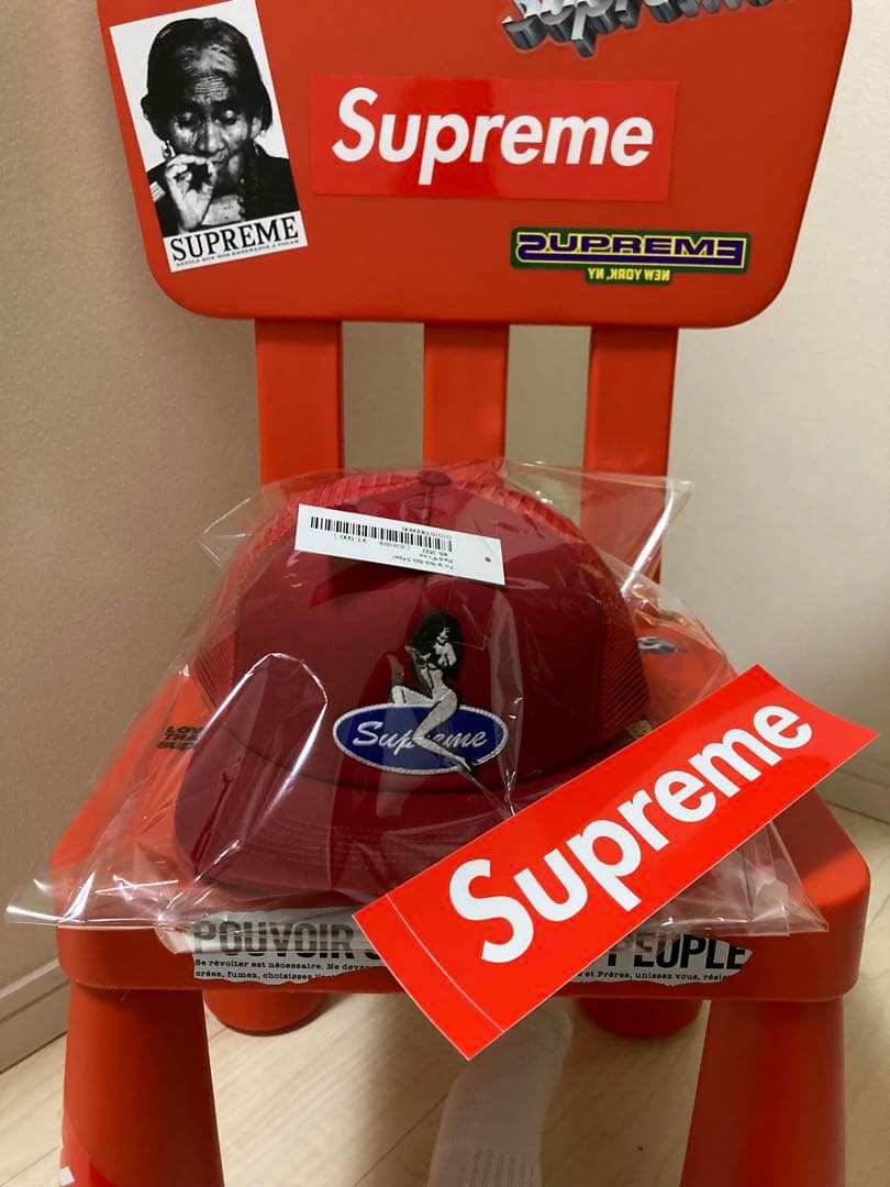 値下げSupreme Pin Up Mesh Back 5-Panel Red！