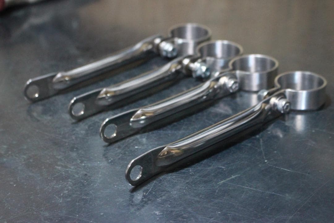 SR400 11/13 ステンレス パイプ ヘッドライトステー φ３５