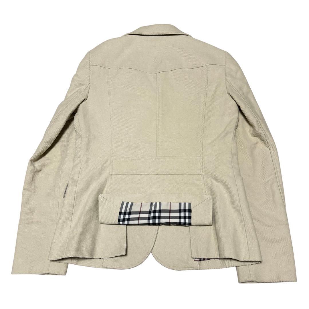 美品 BURBERRY バーバリー ノバチェック テーラードジャケット ベージュ