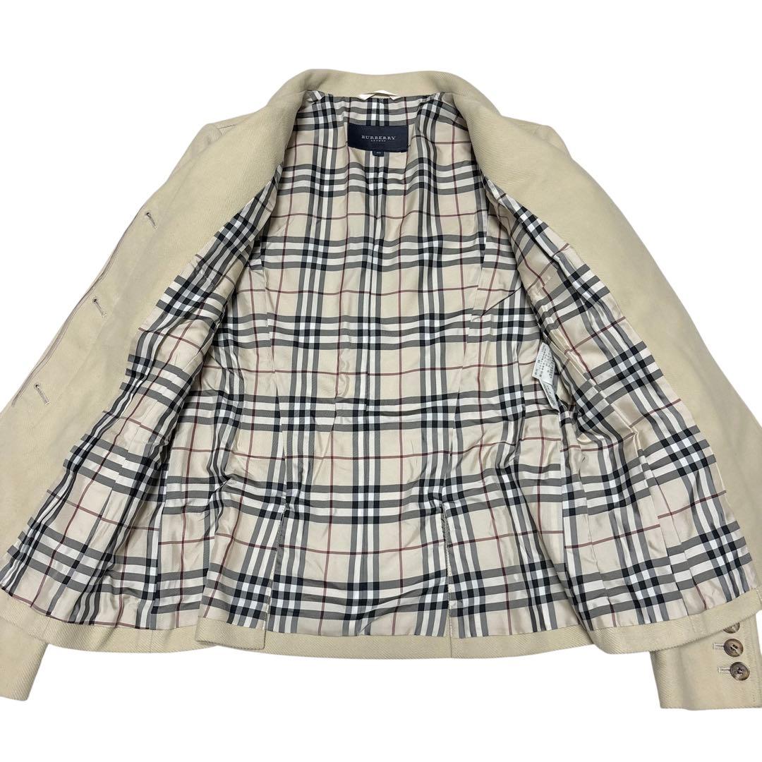 美品 BURBERRY バーバリー ノバチェック テーラードジャケット ベージュ