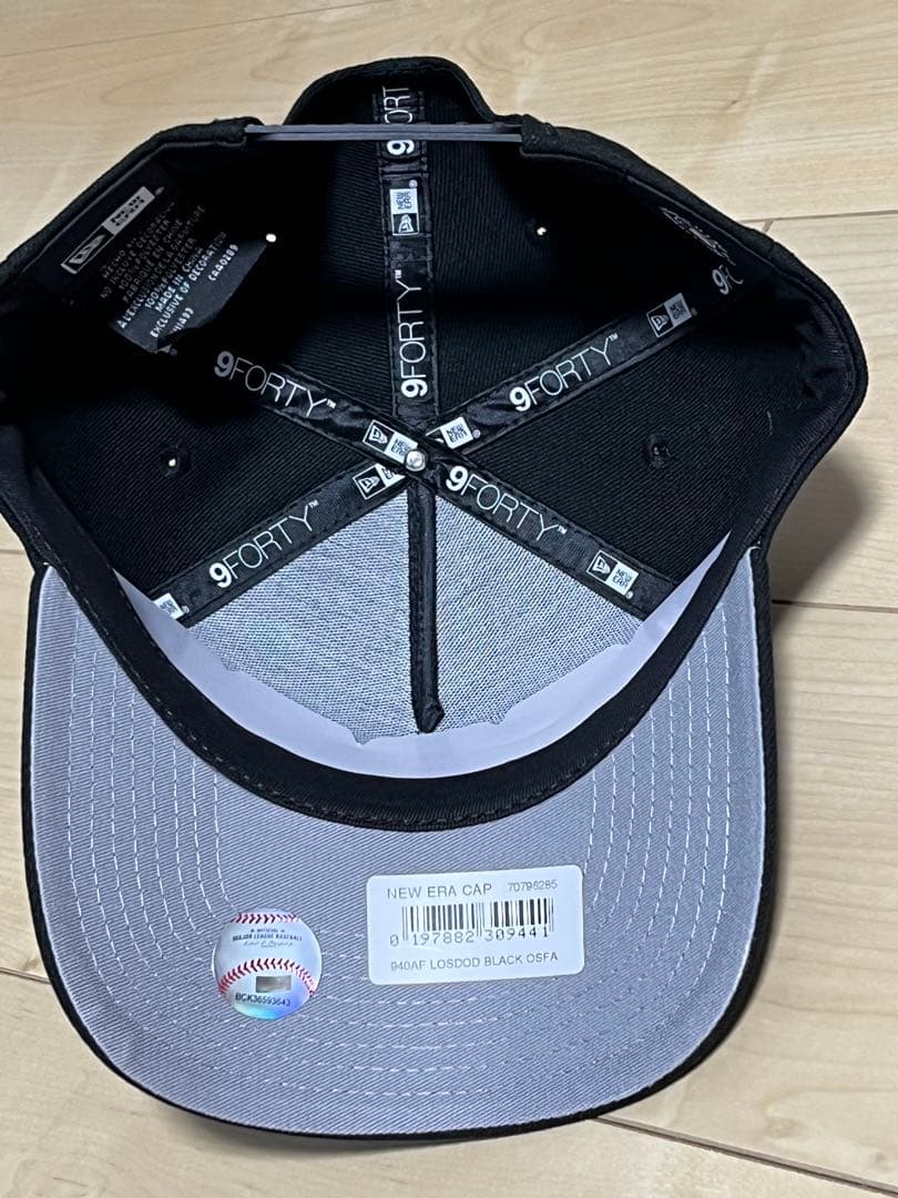 【新品】ニューエラ ドジャース LA逆ロゴ 9FORTY ブラック×ホワイト