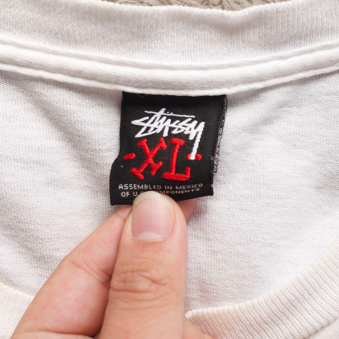 00s OLD STUSSY スカル 折れクラウン　グラフィック Tシャツ