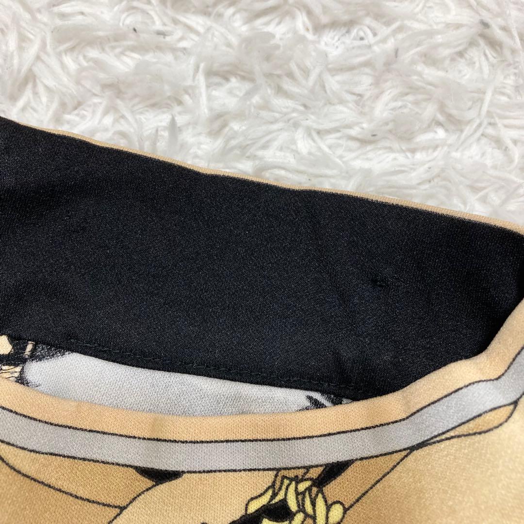 美品♡ レオナール 半袖 カットソー 花柄 カンカン素材 LL バックファスナー