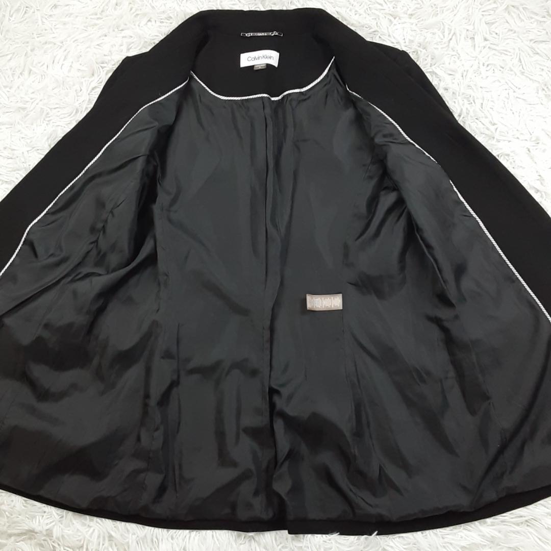 美品◎  テーラードジャケット ロング丈 黒 L相当