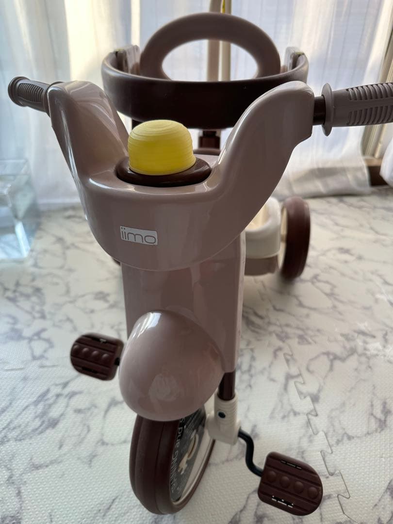 【超美品】iimo 三輪車　ピンク　ブラウン