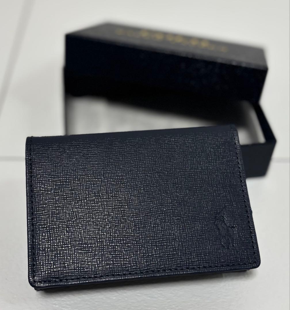【POLO RALPH LAUREN】ネイビー名刺入れ
