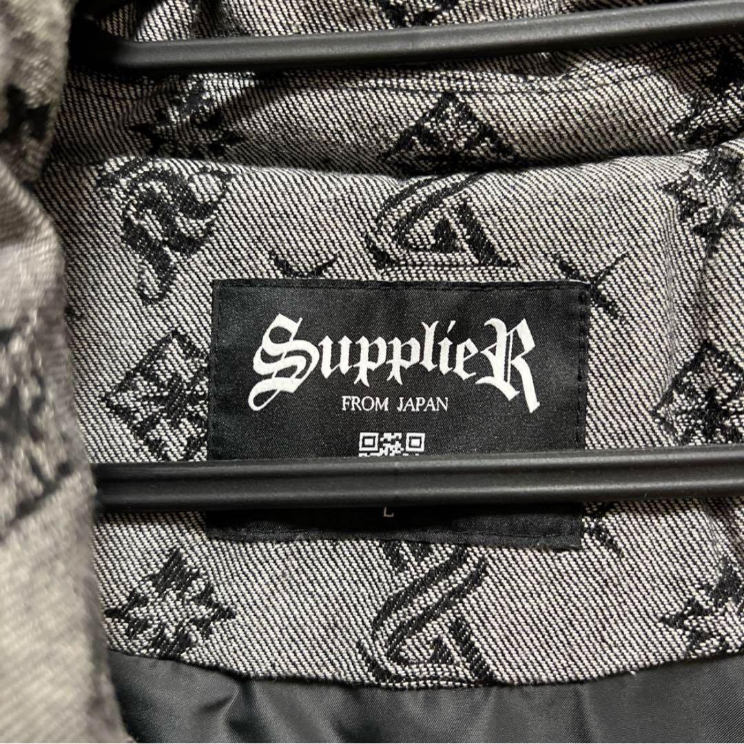 SupplierR 黒 ロゴ入りベスト Lサイズ