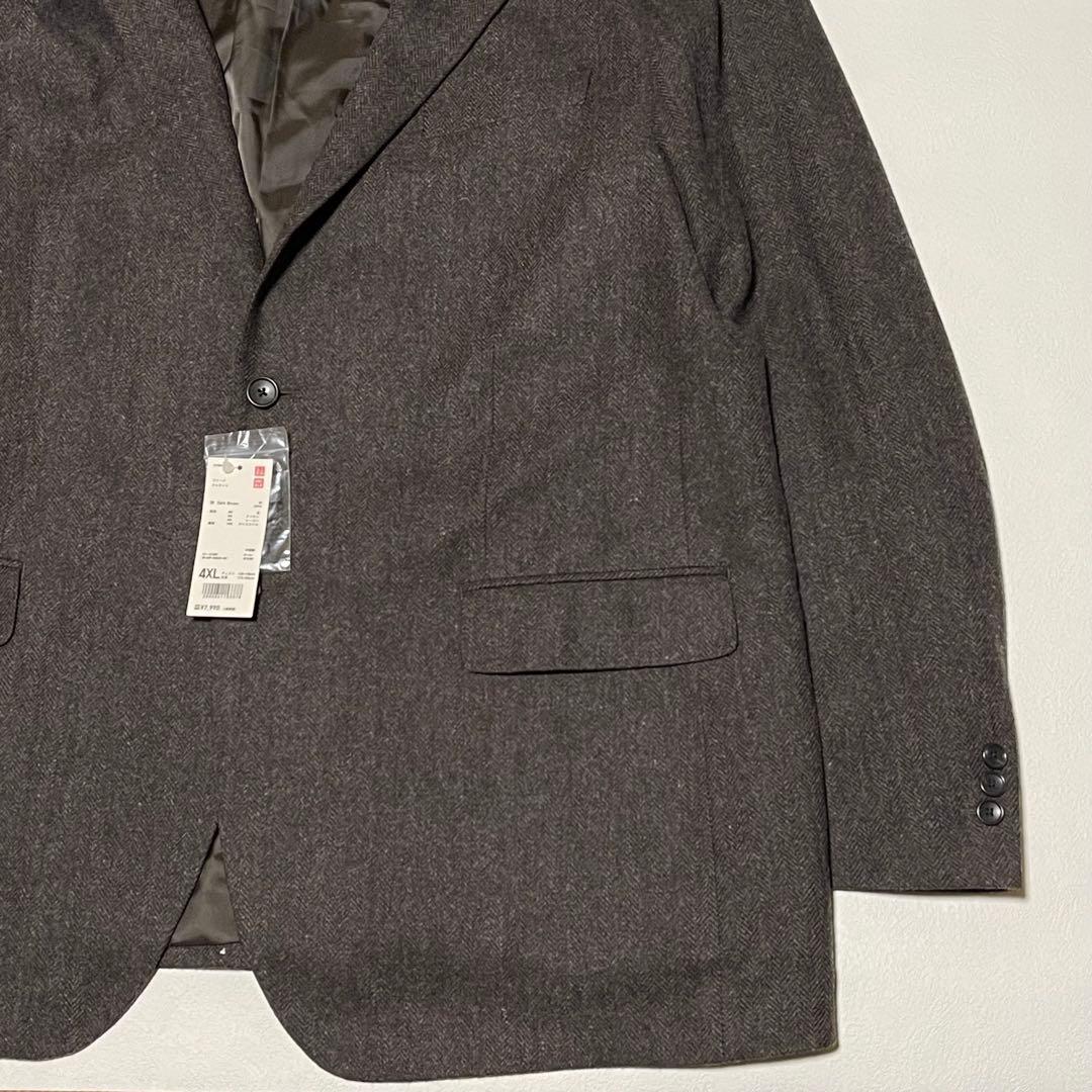 新品 未使用 定価8799円 UNIQLO ツイード ジャケット 4XL