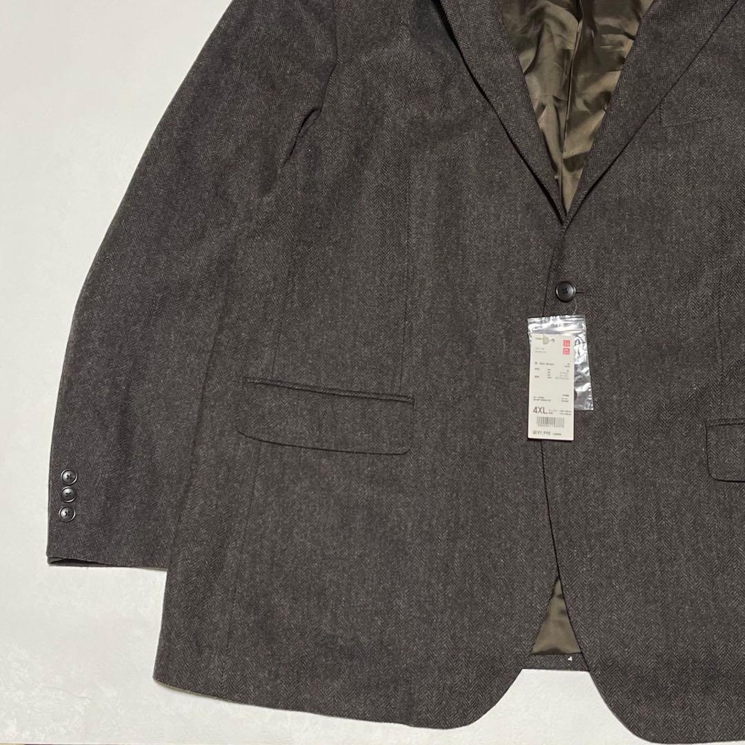 新品 未使用 定価8799円 UNIQLO ツイード ジャケット 4XL