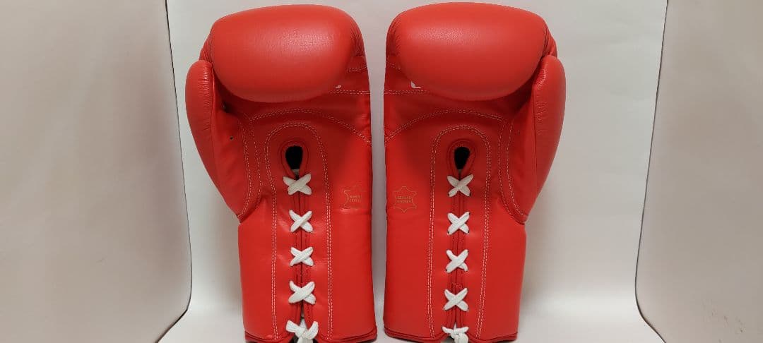 TITLE BOXING スパーリンググローブ 16オンス 赤 紐式