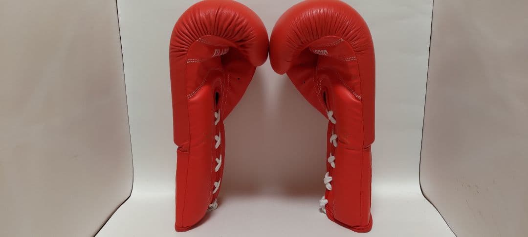 TITLE BOXING スパーリンググローブ 16オンス 赤 紐式