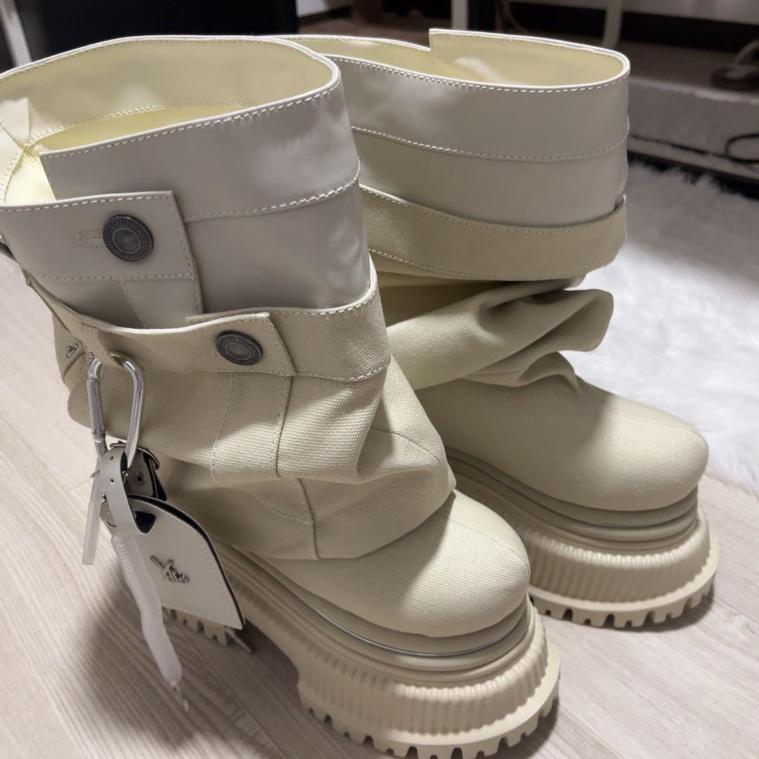 靴 YELLO CRAFTMAN PLATFORM SHORT BOOTS