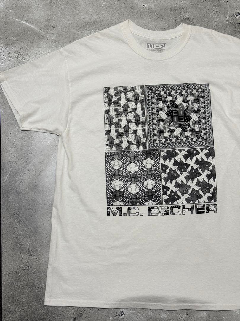 MC Escher エッシャー プリントTシャツ XL
