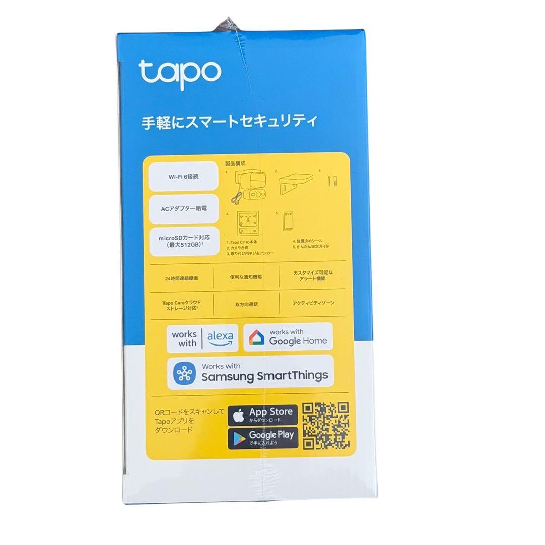 【新品】Tapo 防犯カメラ 屋外 24時間監視 センサーライト 自動点灯