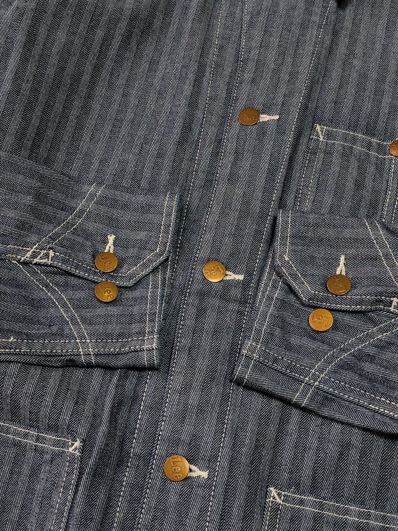 美品 Lee ヘリンボーン カバーオール LGT027 XL