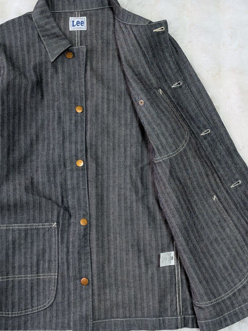 美品 Lee ヘリンボーン カバーオール LGT027 XL