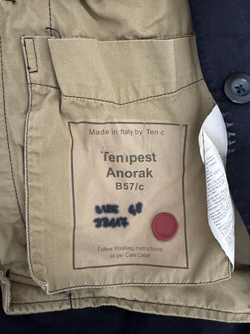 Ten C Tempest Anorak ネイビー　48
