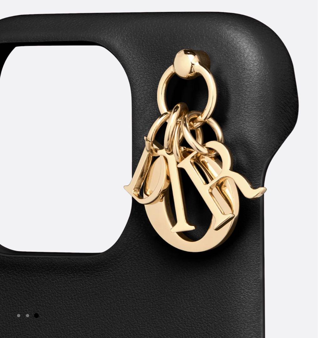 【当日発送】Lady Dior iPhone 15 Proケース ブラック