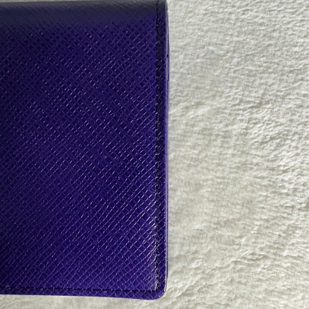 新品未使用　Paul Smith 財布 二つ折り レザー　パープル
