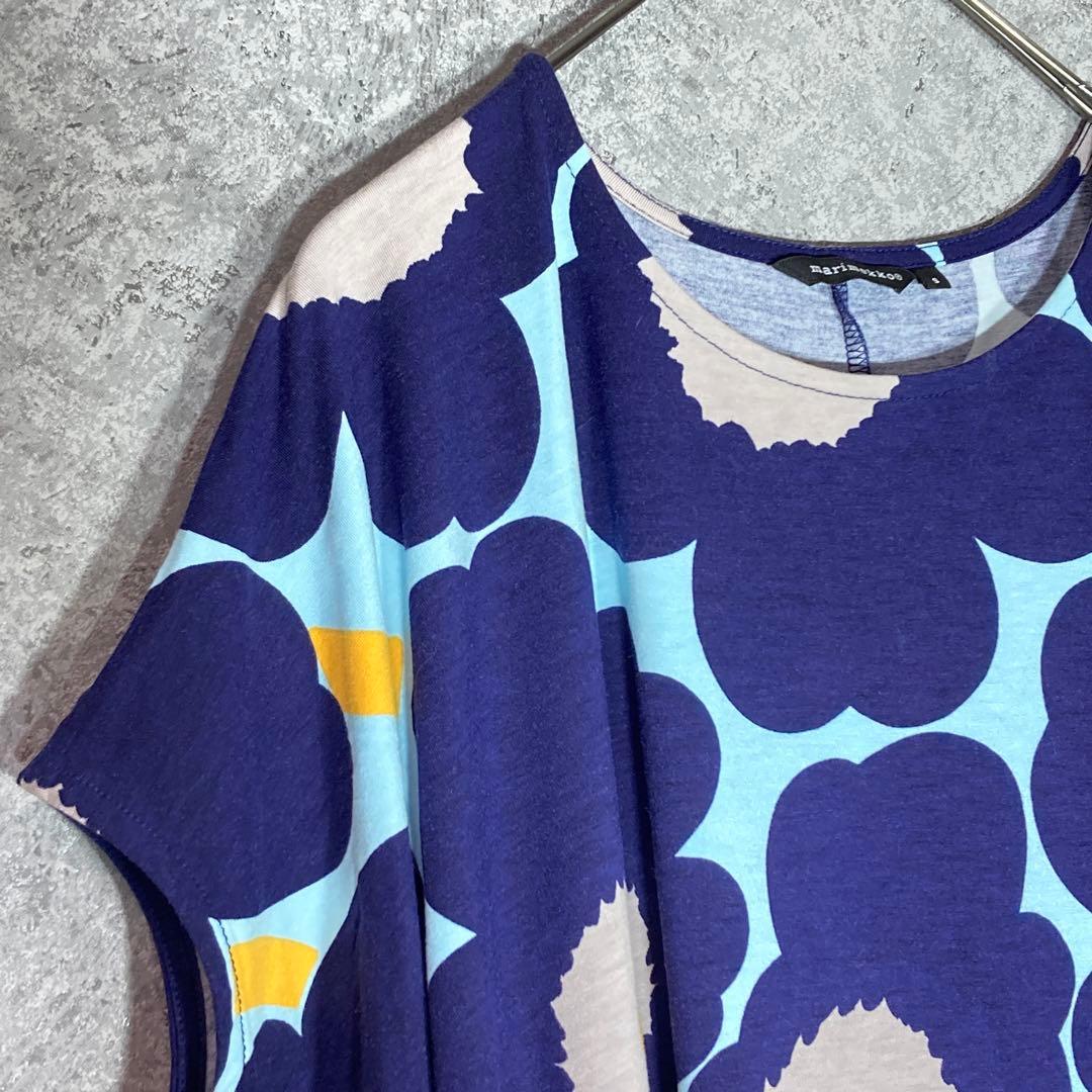 美品✨marimekko（S）半袖カットソー☘️花柄/総柄