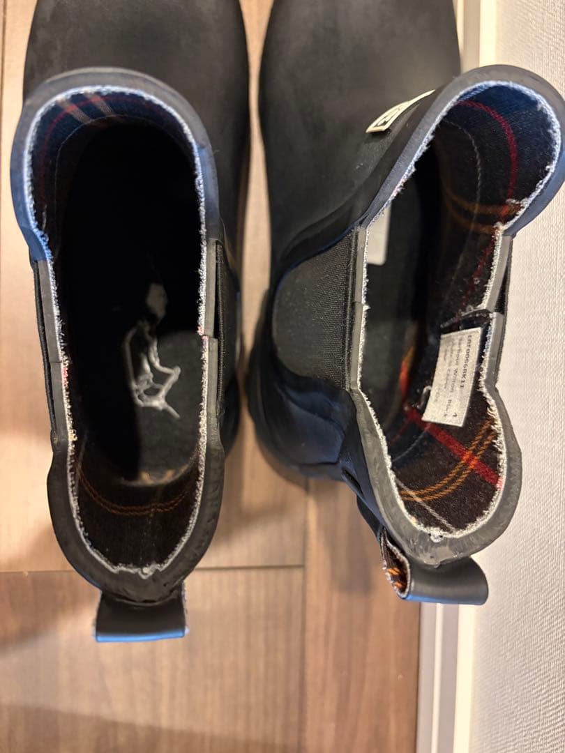Barbourバブアー サイドゴア レインブーツ ブラックUK4