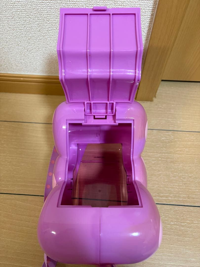 ディズニー　ポップコーンバケット　ミニー　デイジー　リボン型　パープル　紫