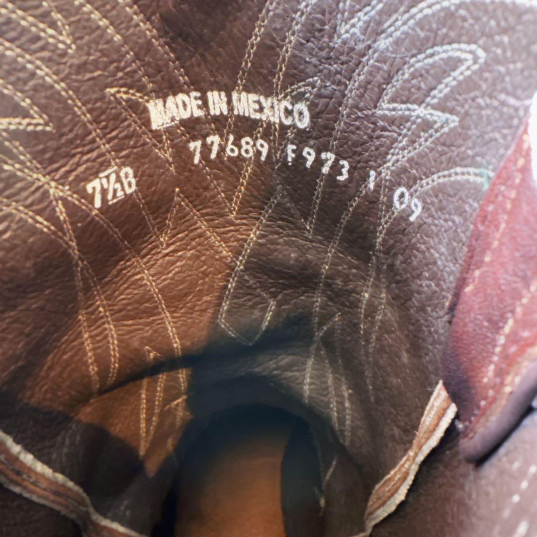 FRYE フライ ウエスタンブーツ 7.5B レザー ブラウン