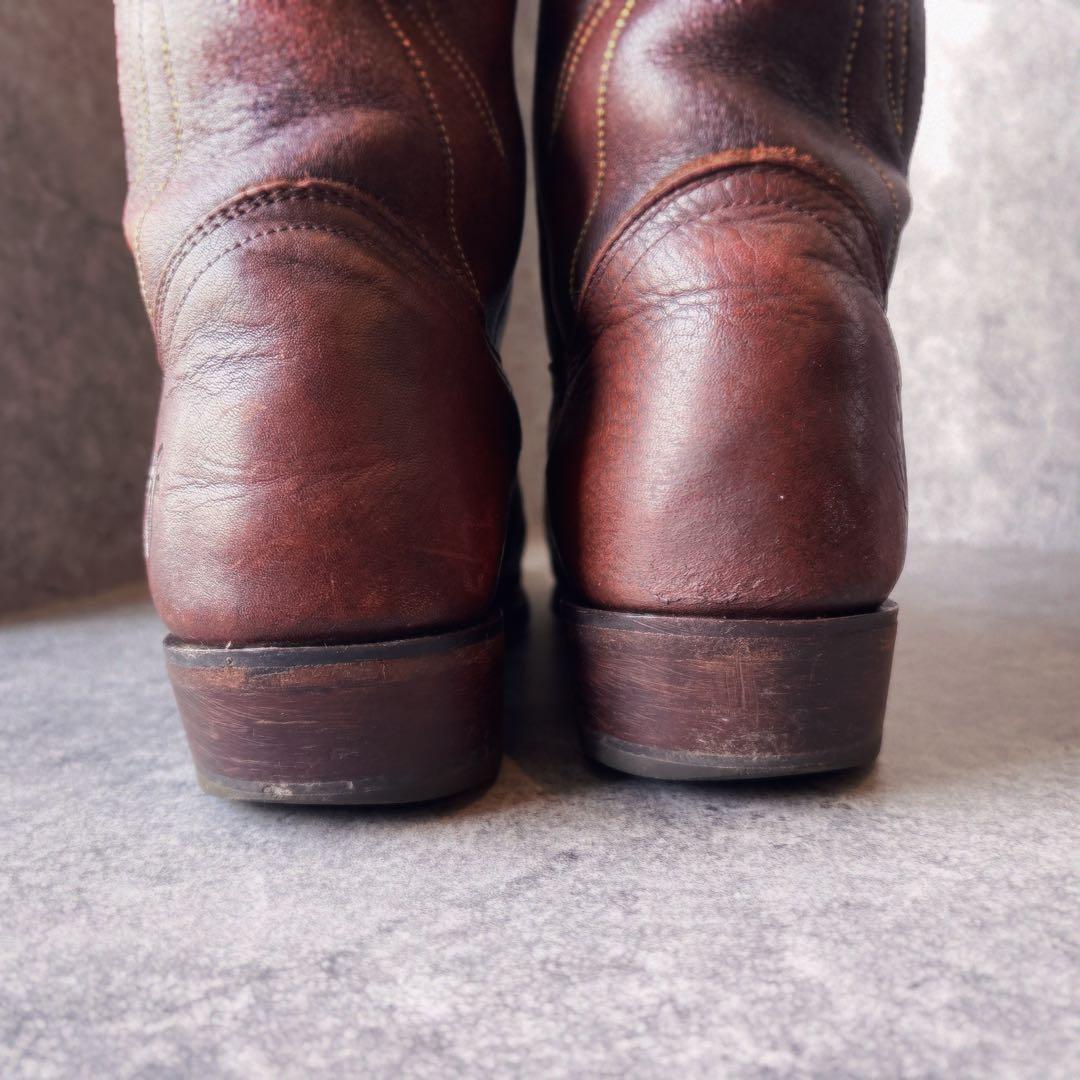 FRYE フライ ウエスタンブーツ 7.5B レザー ブラウン