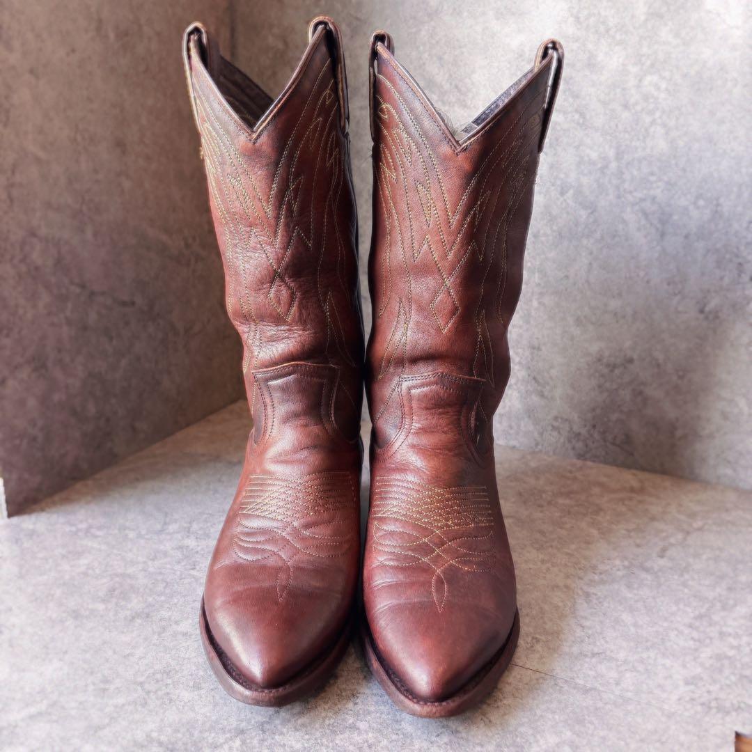 FRYE フライ ウエスタンブーツ 7.5B レザー ブラウン