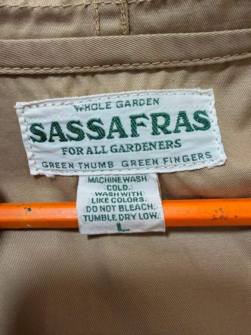 SASSAFRAS フード付きジャケット L ベージュ