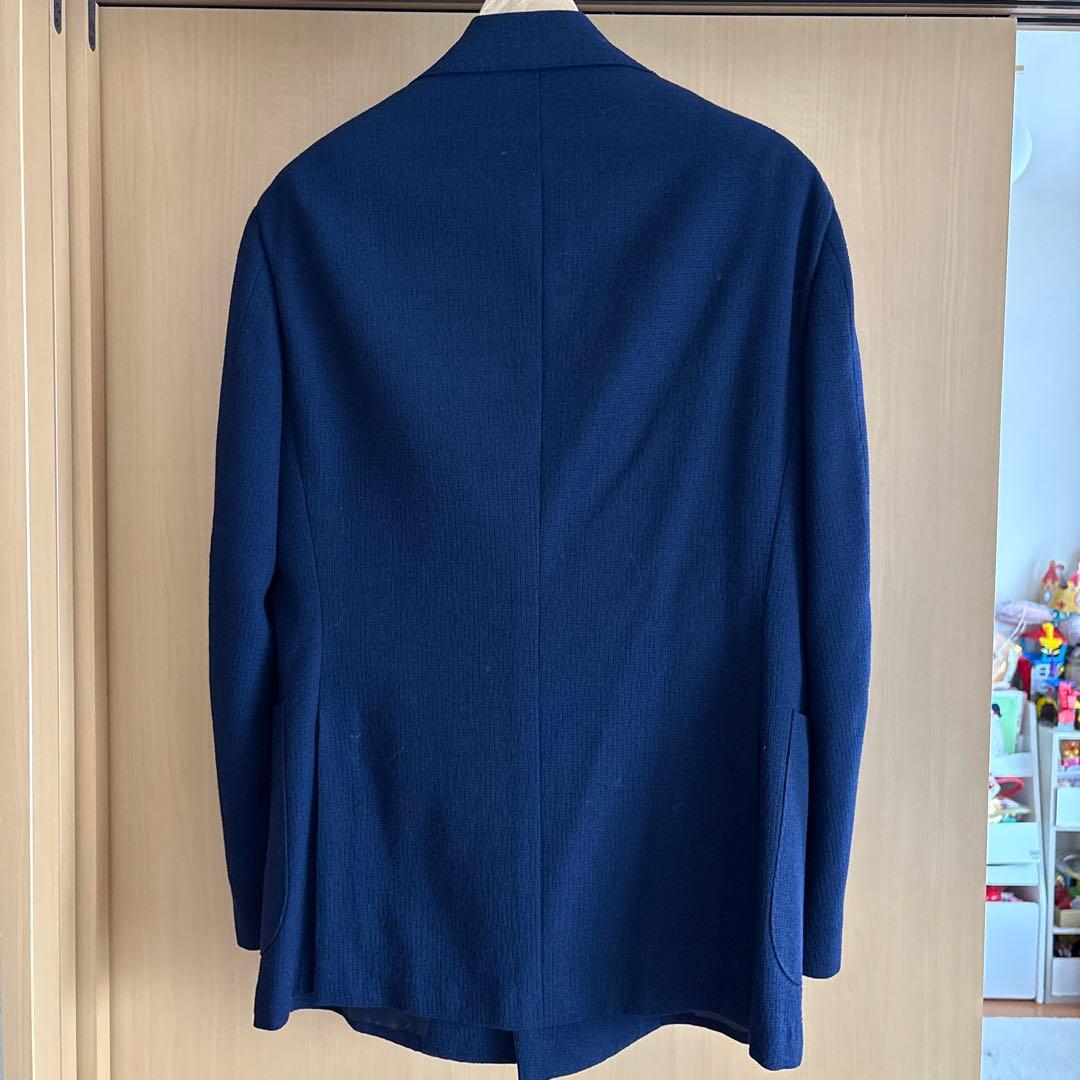 サイズ48 Paul Stuart ネイビー ダブルブレストジャケット