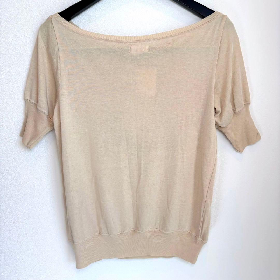 希少 シェアースピリット Tシャツ シルク　ビジュー カットソー
