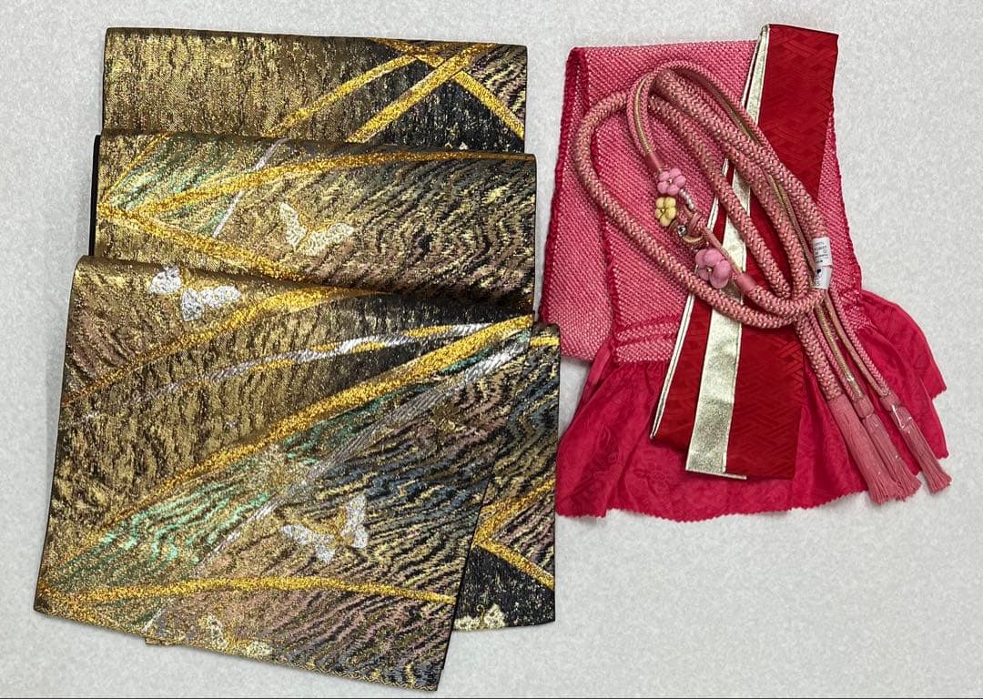 振り袖　フルセット　別誂長襦袢　成人式　金彩加工　刺繍入り　後藤久美子　819