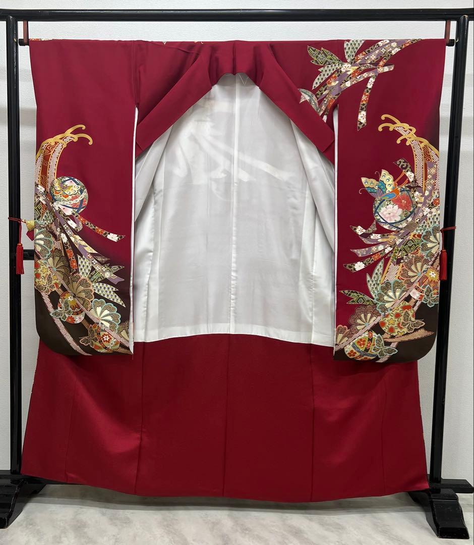 振り袖　フルセット　別誂長襦袢　成人式　金彩加工　刺繍入り　後藤久美子　819