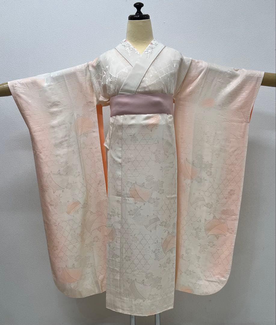 振り袖　フルセット　別誂長襦袢　成人式　金彩加工　刺繍入り　後藤久美子　819