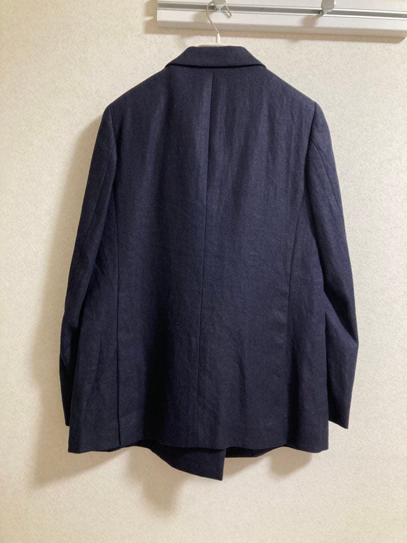 未着用 United arrows リネン ブレザー ネイビー ジャケット 40